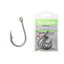 Mustad Hoodlum Z-Steel Live Bait Hooks 8/0 Qty 3
