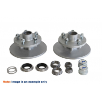 Trailparts 225mm Hub with Reversed Rotor Kit 5 x 4 1/2in 1750kg