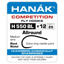 HANAK Competition H550BL Barbless Hooks