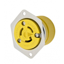 Hubbell HBL47CM15 15A 125V Locking Flanged Outlet