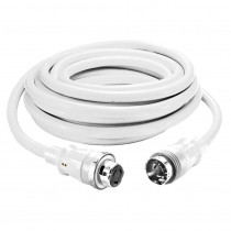 Hubbell HBL61CM42WLED White 50AMP Cable with LED 25ft