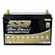 SSB HVT-86D Dual Purpose VRLA AGM Deep Cycle Battery 12V 12Ah