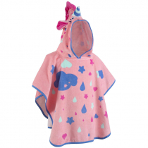 Nabaiji Baby Swim Poncho with Hood Unicorn Print Pastel Pink