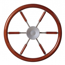 VETUS Steering Wheel with Mahogany Rim and Spokes