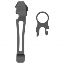 Leatherman Lanyard Ring and Pocket Clip Set Black Oxide