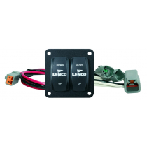 Lenco Double Rocker Switch Kit Single Actuator Systems 12vDC and 24vDC