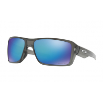 Oakley Double Edge PRIZM Polarised Sunglasses Gray Smoke Frame/Sapphire Lens