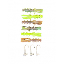 Glowbite Mighty Micro Mantis Shrimp Softbait Pack