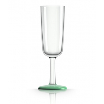Marc Newson Unbreakable Champagne Glass Green Glow-in-the-Dark