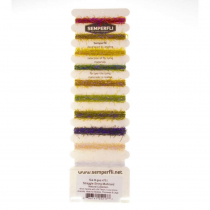 Semperfli Straggle String Fly Tying Micro Chenille Multicard Naturals