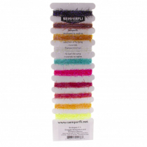 Semperfli Straggle String Fly Tying Micro Chenille Multicard Naturals and Dyed