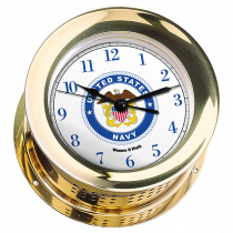Weems & Plath U.S. Navy Atlantis Quartz Clock #8 Emblem