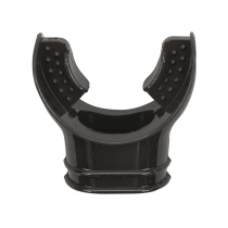 Narrow Standard Silicone Mouthpiece for Dive Regulators Black