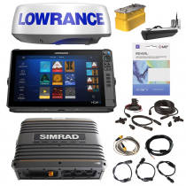 Lowrance HDS-16 Pro Ultimate Package incl Halo Radar and 3KW Sounder for Solid Fibreglass Hulls