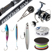 Shimano Twinpower 8000 Abyss Premium Jigging Package 5ft 3in PE8 300-400g 1pc