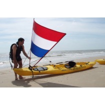 Pacific Action Kayak Sail System 1.5sqm Red/White/Blue/Clear