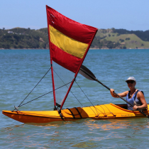 Pacific Action Kayak Sail Red Yellow 1.5x1.8m