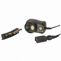 12VDC Regulated Switchmode Plugpack with USB Outlet