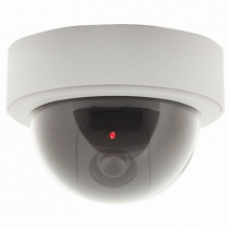Dummy Dome Camera with Flashing LED and CCTV Sticker