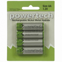 Powertech Rechargeable AA Ni-MH Battery 2500mAh 4-Pack