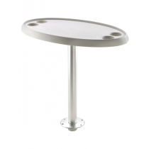 V-Quipment PTTR68 Quick Remove Oval Table with Pedestal