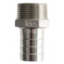 V-Quipment Male Stainless Steel Hose Connector 32mm