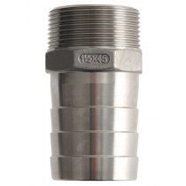 V-Quipment Male Stainless Steel Hose Connector 45mm