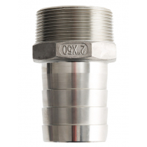 V-Quipment Male Stainless Steel Hose Connector 50mm