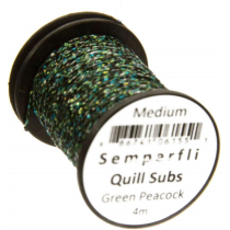 Semperfli Peacock Quill Subs Medium Green Peacock
