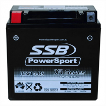 SSB RTX14-BS XR PowerSport Motorcyle/Jetski AGM Battery 12V 12Ah