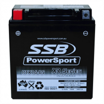 SSB RTX16-BS XR PowerSport Motorcyle/Jetski AGM Battery 12V 14Ah