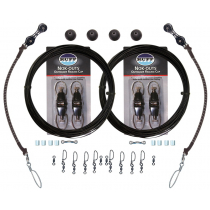 Rupp Double Rigging Kit with Nok-Outs and Black Mono Halyard Line