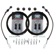 Rupp Double Rigging Kit with Klickers and Black Mono Halyard Line