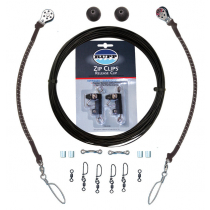 Rupp Single Rigging Kit with Zip Clips and Black Mono Halyard Line