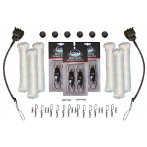 Rupp Triple Rigging Kit with Nok-Outs and White Nylon Halyard Line