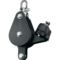 Ronstan RZ1710 Triple Block 75mm Sheave with Becket & Cleat Swivel Head