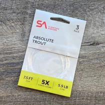 Scientific Anglers Absolute Trout Tapered Leader 7.5ft 5X 5.9lb