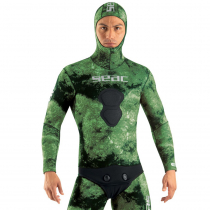 Seac Gannet Mens Spearfishing Wetsuit Jacket 5mm Green