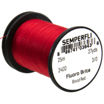 Semperfli Fluoro Brite Fly Tying Thread 3/0 27yd Blood Red