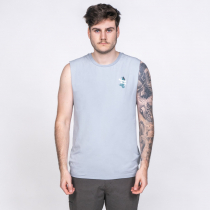 Desolve Siren UPF50+ Mens Muscle Singlet Dusty Blue