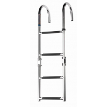 V-Quipment 4-Step Folding Stainless Steel Boarding Ladder Deck Mount 920mm