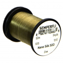 Semperfli Nano Silk 50D Fly Tying Thread 54yd Olive