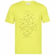 Icebreaker Merino Tech Lite II Mens T-Shirt Snowflake Yellow XL