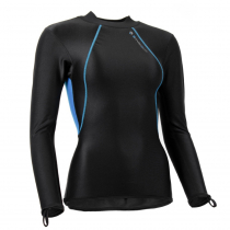 Sharkskin Chillproof Long Sleeve Mens Black/Blue