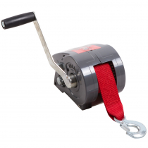 Trojan Enclosed Manual Trailer Winch with Plastic Cover 1130kg