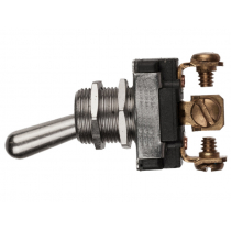 Sierra TG21080 Heavy Duty On-Off-On SPDT Toggle Switch with Plated Brass Bat Handle