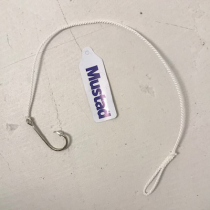 Mustad 15/0 Hook with Twine Snood Qty 1