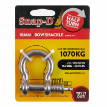 Snap-D 304 Stainless Steel Bow Shackle 10mm 1070kg