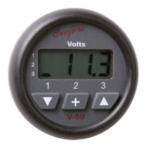 CruzPro V-60 3 Bank Voltmeter