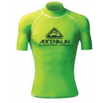 Adrenalin Hi-Vis Club Mens Short Sleeve Rash Vest Lime L